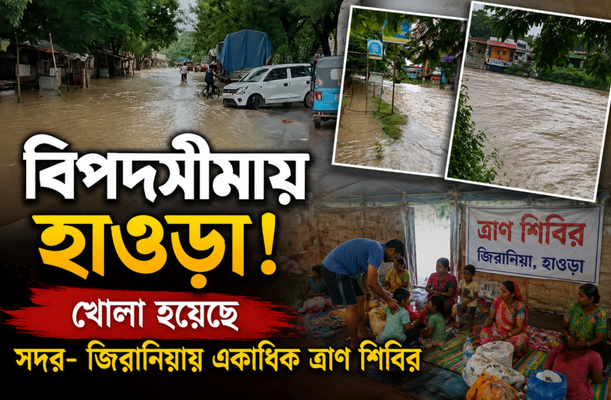 চারিদিকে জল আর জল, দুর্গতদের উদ্ধারে নামানো হল বোট
