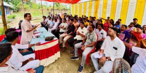 ভিলেজ কমিটির নির্বাচনের প্রচারে প্রতিমা!