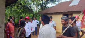 প্রার্থীদের নিয়ে প্রচারে সুধন দাস