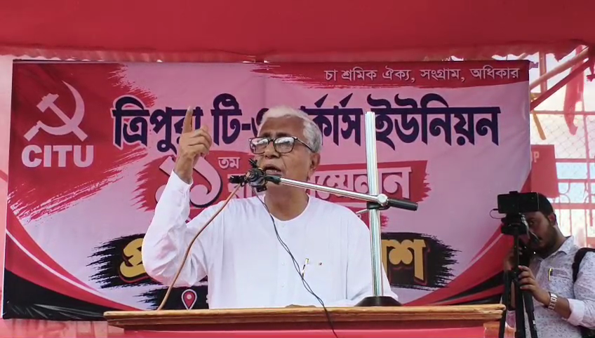একদলীয় স্বৈরশাসন আর বি জে পি সমার্থক:মানিক সরকার