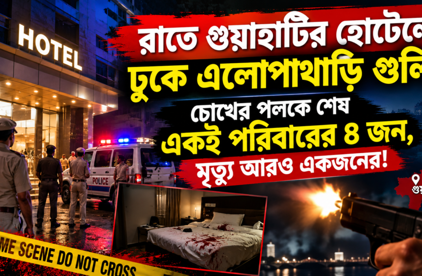  রাতে গুয়াহাটির হোটেলে ঢুকে এলোপাথাড়ি গুলি! চোখের পলকে শেষ একই পরিবারের ৪ জন, মৃত্যু আরও একজনের!